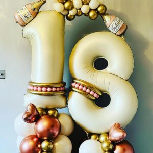 Cream-Rose-Gold-18th-birthday-number-column